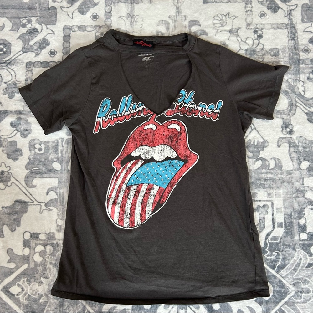 Rolling Stones Patriotic Graphic Tee Women’s size XS